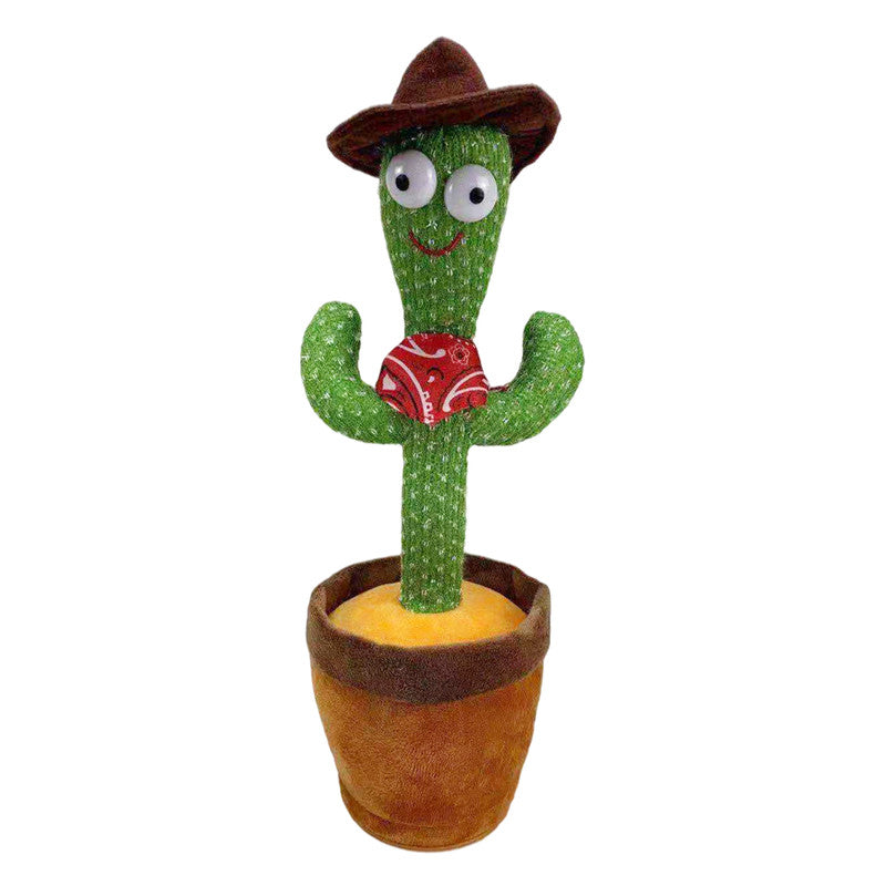 Dancing Cactus Toy – Singing, Talking, Voice Recording Plush with USB Rechargeable Function