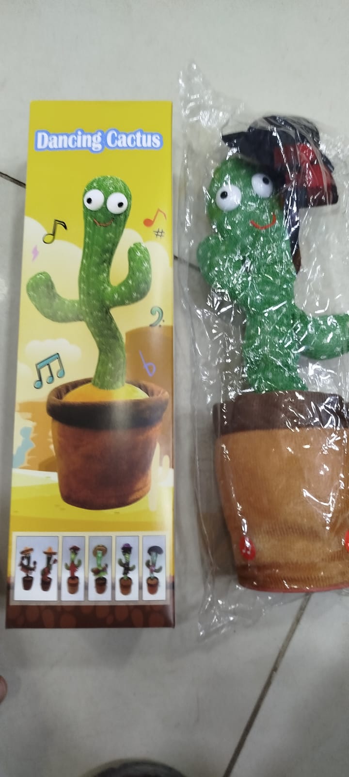 Dancing Cactus Toy – Singing, Talking, Voice Recording Plush with USB Rechargeable Function